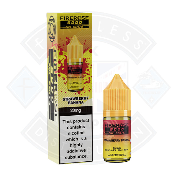 Firerose 5000 Strawberry Banana Nic Salt 10ml by Elux