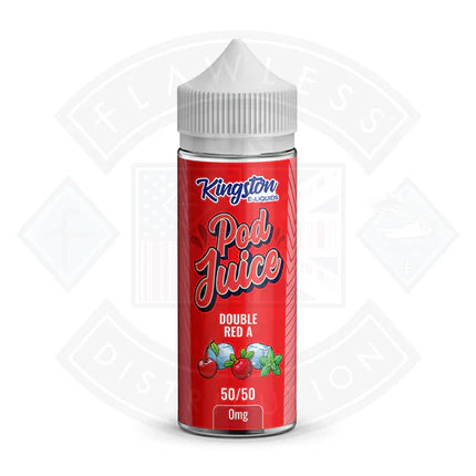 Kingston Double Red A Pod Juice 50/50 0mg 100ml Shortfill