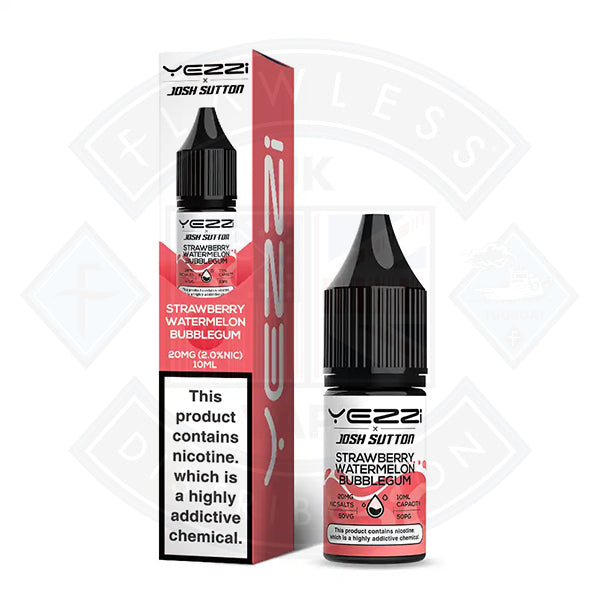Yezzi Josh Sutton Nic Salts Strawberry Watermelon Bubblegum 10ml