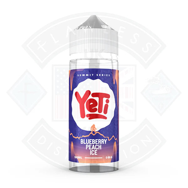 Yeti Summit Series - Blueberry Peach Ice 0mg 0mg 100ml Shortfill
