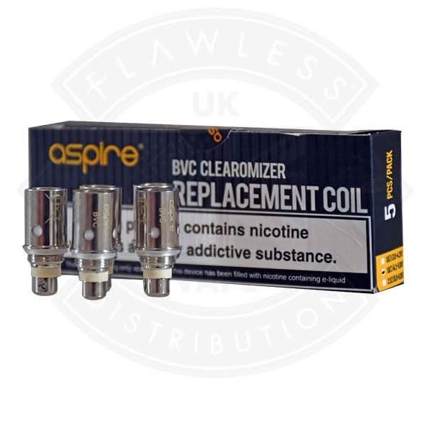 Aspire BVC Clearomizer Replacement Coil TPD Compliant - (5 Pack)