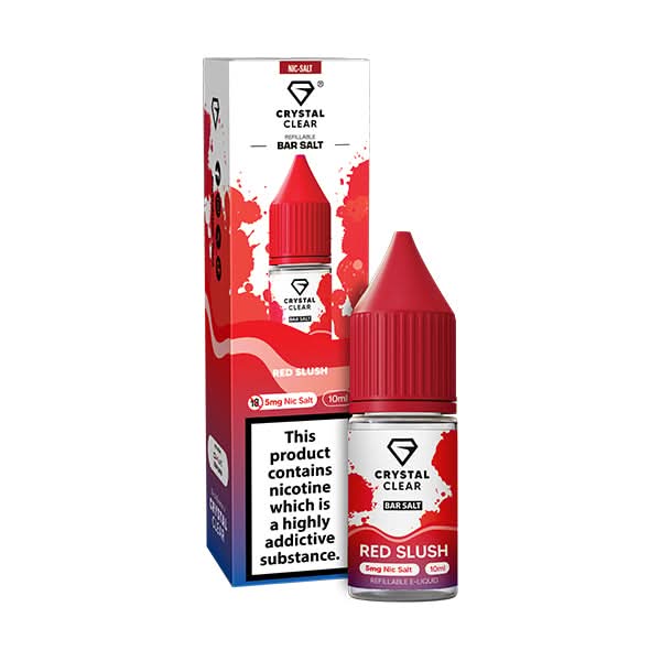 Crystal Clear Bar Nic Salts 10ml Red Slush