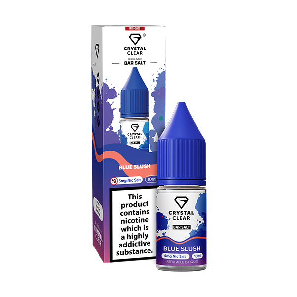Crystal Clear Bar Nic Salt 10ml Blue Slush