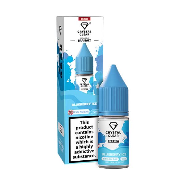 Crystal Clear Bar Nic Salt 10ml Blueberry Ice