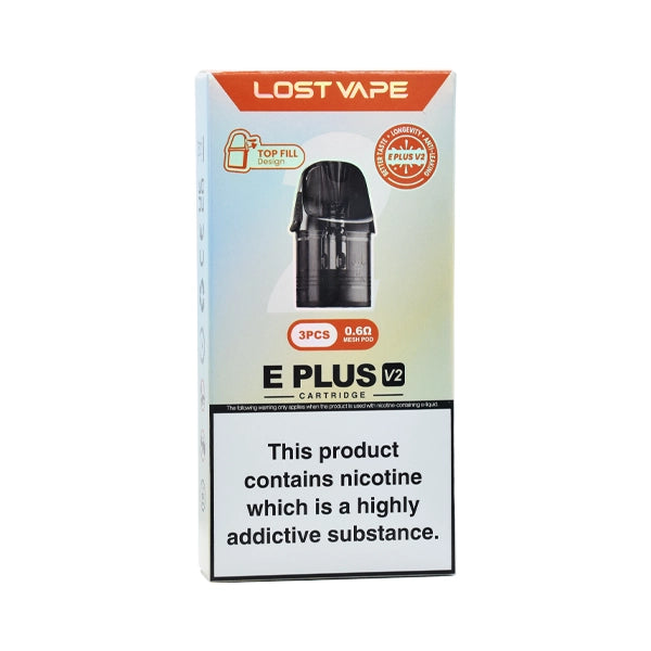 Lost Vape E Plus Cartridge V2 3pcs/pack TOP FILL Lost Vape E Plus Cartridge V2 3pcs/pack TOP FILL