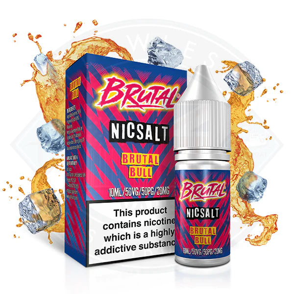 Buy Just Juice Brutal Drinks Salt 10ml Brutal Bull Red Bull | Low Prices |  Free UK Delivery