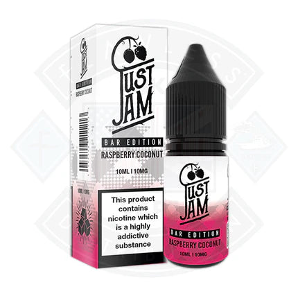 Just Jam - Raspberry Coconut Bar Edition Nic Salts 10ml