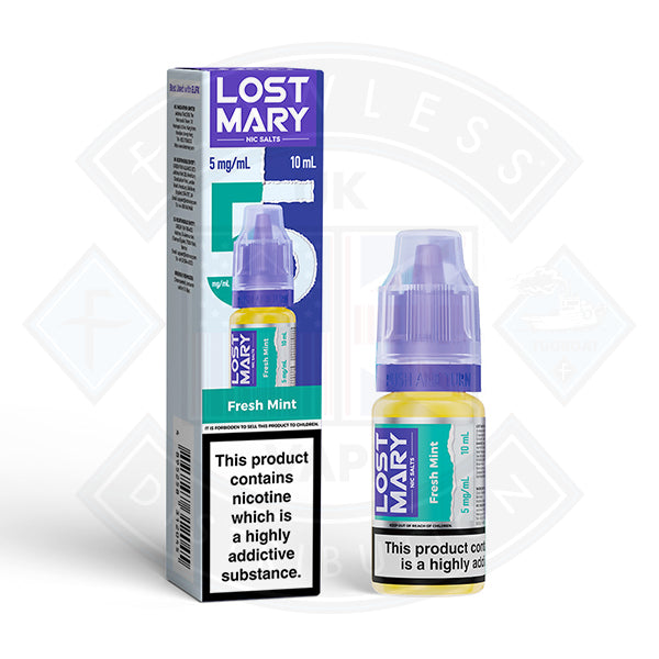 LOST MARY Fresh Mint Nic Salts E-Liquid 10ml