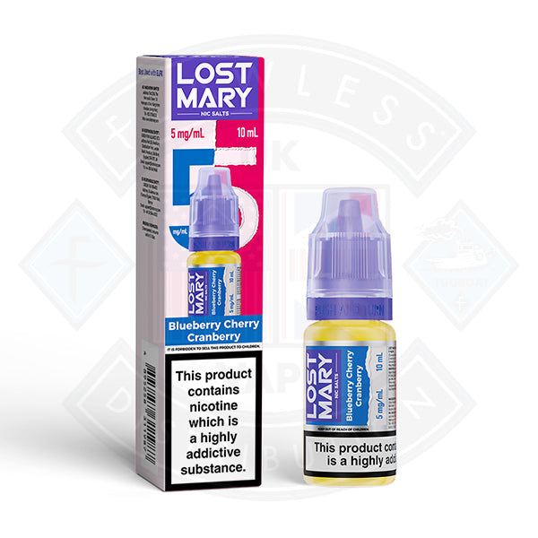 LOST MARY Blueberry Cherry Cranberry Nic Salts E-Liquid 10ml