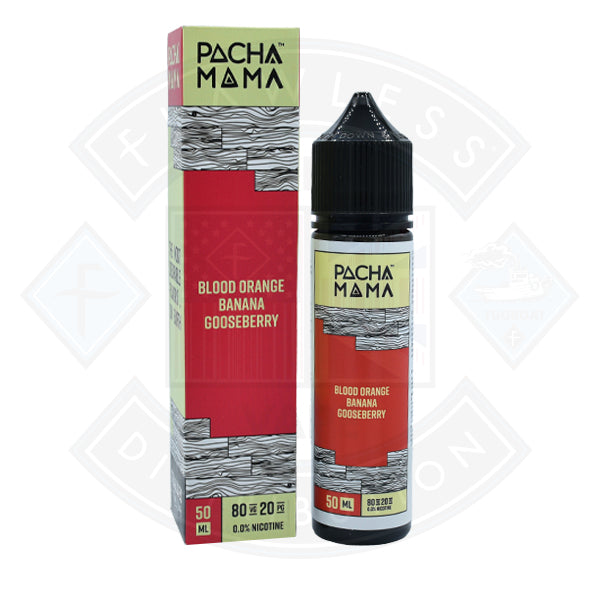 Blood Orange Banana Gooseberry E liquid by Pacha Mama 50ml Short fill