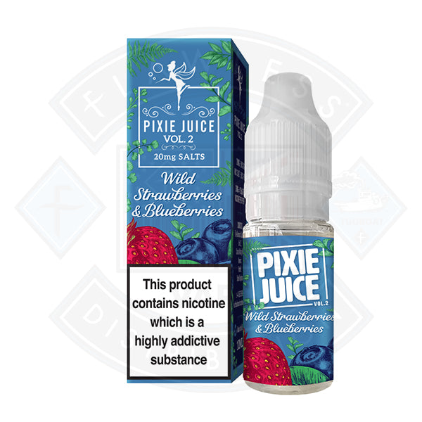 Pixie Juice Vol 2 Wild Strawberry & Blueberries Salt 10ml