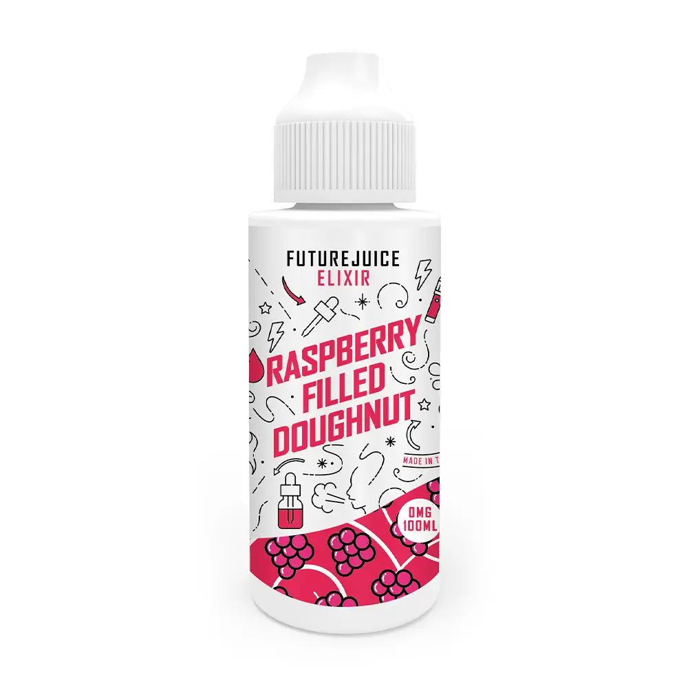 Future Juice - Elixirs - Raspberry Filled Doughnut 0mg 100ml Shortfill
