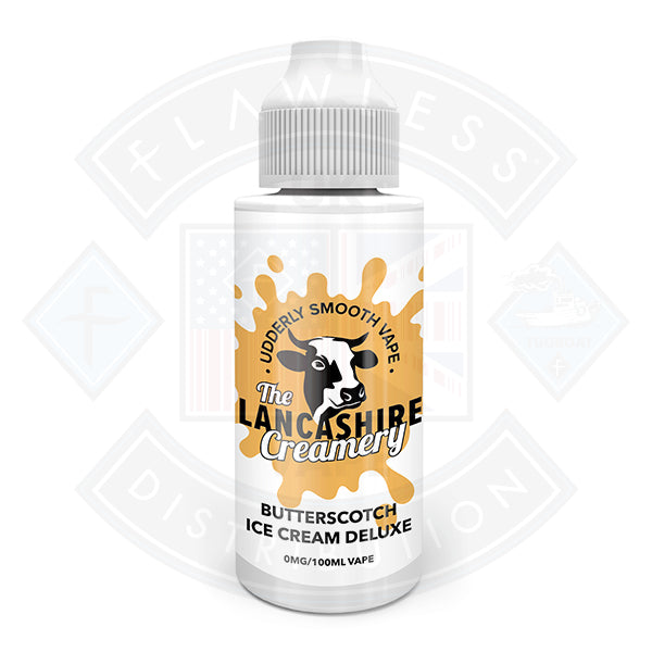 The Lancashire Creamery - Butterscotch Ice Cream Deluxe 100ml Shortfill