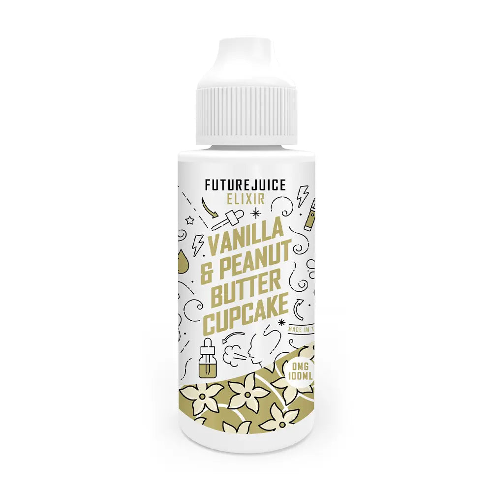 Future Juice - Elixirs - Vanilla & Peanut Butter Cupcake 0mg 100ml Shortfill