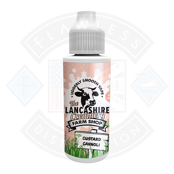 The Lancashire Creamery - Custard Canoli 100ml Shortfill