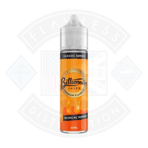 Billionaire Juice Classic Series - Tropical Mango 0mg 50ml Shortfill - Flawless Vape Shop