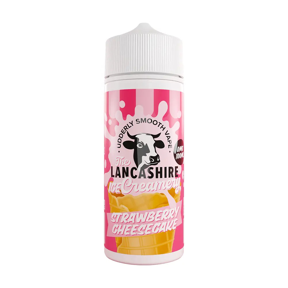 The Lancashire Creamery - Strawberry Cheesecake 100ml Shortfill