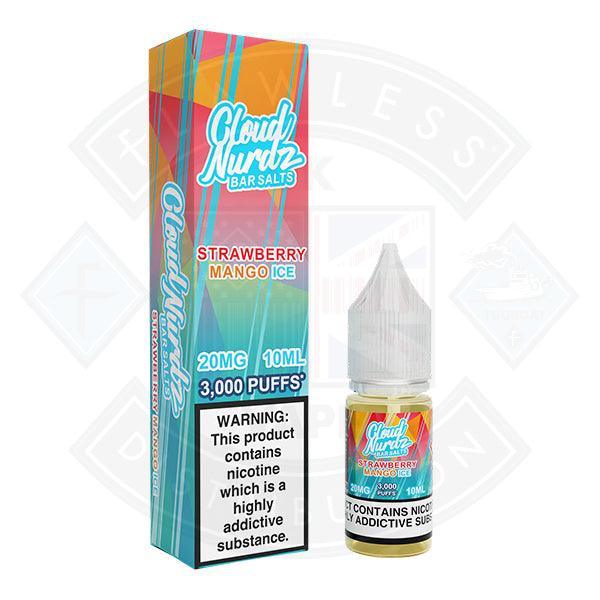Cloud Nurdz Ice Strawberry Mango Nic Salt 10ml - Flawless Vape Shop