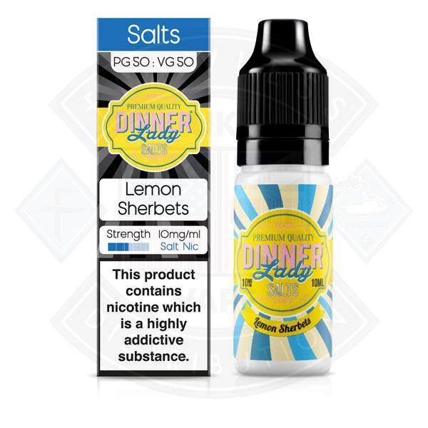 Dinner Lady Sweets- Lemon Sherbets Salt Nic 10ml 10mg E-liquid - Flawless Vape Shop