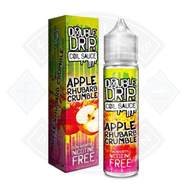 Double Drip - Apple Rhubarb Crumble 0mg 50ml Shortfill - Flawless Vape Shop