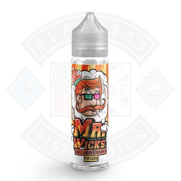 Mr Wicks Vanilla and Cinnamon Popcorn 0mg 50ml Shortfill e-liquid - Flawless Vape Shop