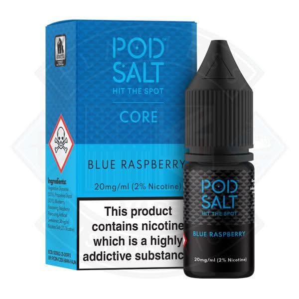 Pod Salt Blue Raspberry 10ml E-Liquid - Flawless Vape Shop