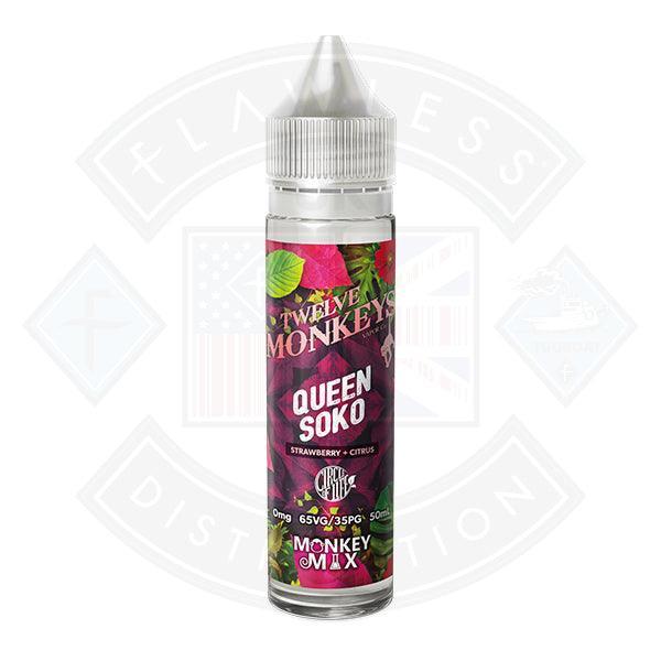 Twelve Monkeys (Circle of Life Series) - Queen Soko 0mg 50ml Shortfill e-liquid - Flawless Vape Shop
