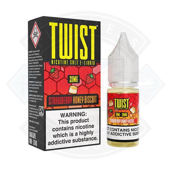 Twist Juice Strawberry Honey Biscuit Nic Salt 10ml - Flawless Vape Shop