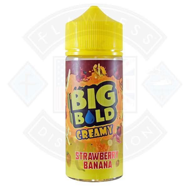 Big Bold Creamy - Strawberry Banana 0mg 100ml Shortfill - Flawless Vape Shop