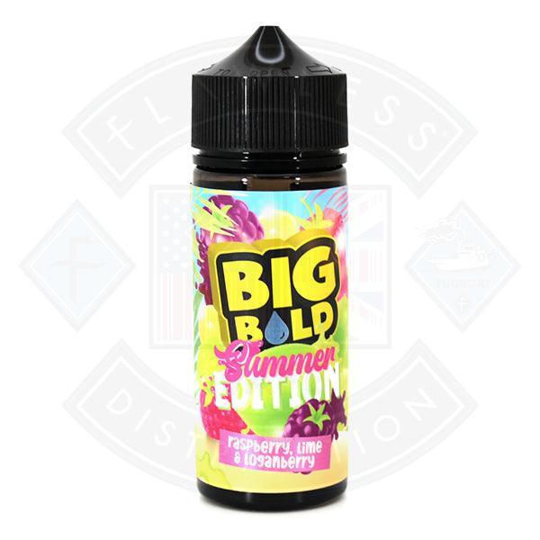 Big Bold Summer Edition - Raspberry, Lime & Loganberry 0mg 100ml Shortfill - Flawless Vape Shop