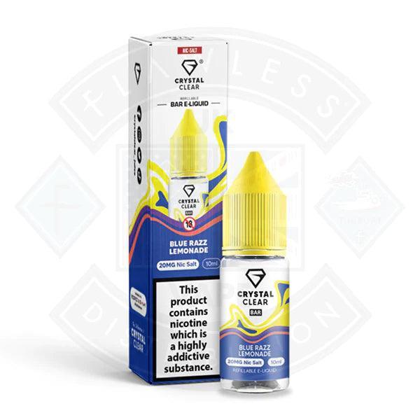 Crystal Clear Bar Nic Salts 10ml - Blue Razz Lemonade - Flawless Vape Shop