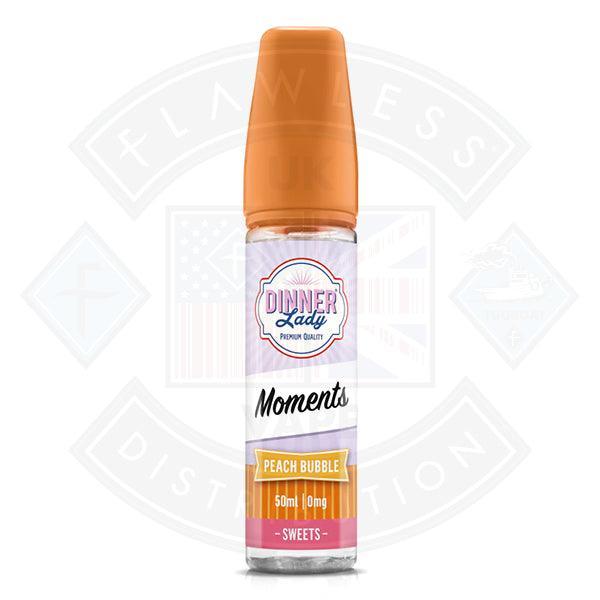 Dinner Lady Moments - Peach Bubble 50ml Shortfill - Flawless Vape Shop
