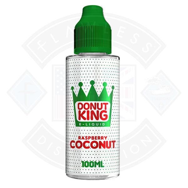 Donut King - Raspberry Coconut 0mg 100ml Shortfill - Flawless Vape Shop