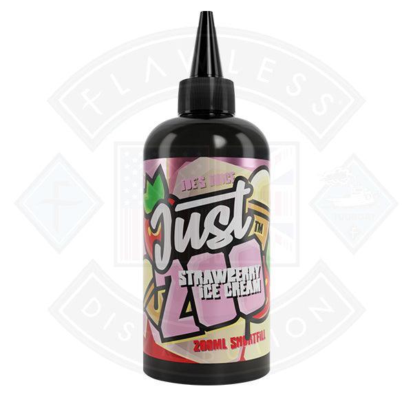 Just 200 by Joe's Juice Strawberry Ice Cream 0mg 200ml Shortfill - Flawless Vape Shop