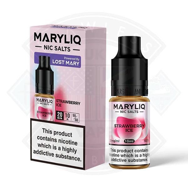 Lost Mary Maryliq Strawberry Ice 10ml Nic Salt - Flawless Vape Shop