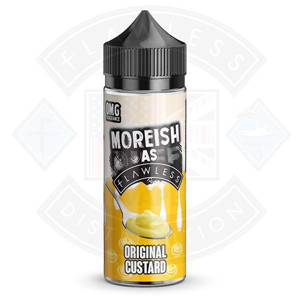 Moreish As Flawless Original Custard 100ml 0mg shortfill e-liquid - Flawless Vape Shop