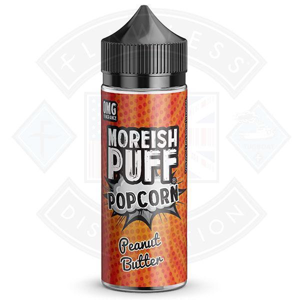 Moreish Puff Popcorn Peanut Butter 0mg 100ml Shortfill E-liquid - Flawless Vape Shop