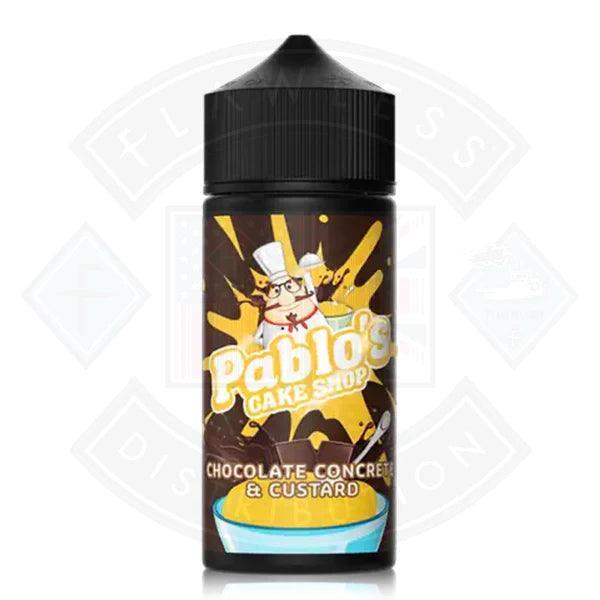 Pablo's Cake Shop - Chocolate Concrete and Custard 100ml Shortfill - Flawless Vape Shop