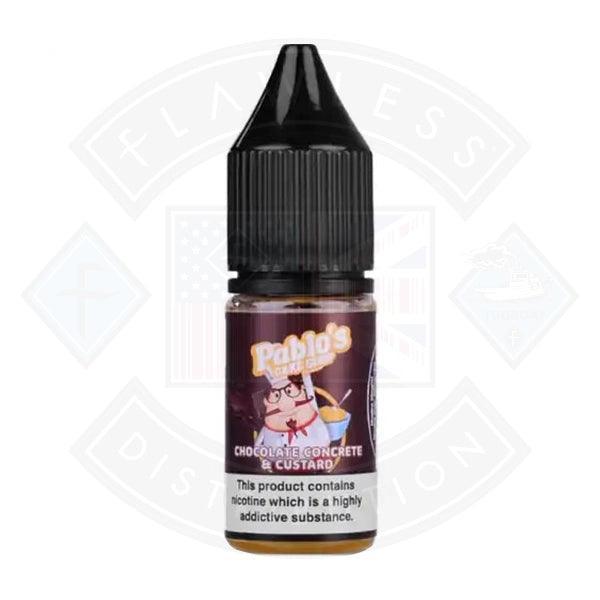 Pablos Cake Shop Salt Chocolate Concrete and Custard 10ml - Flawless Vape Shop