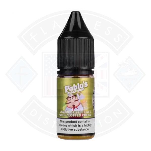 Pablos Cake Shop Salt Lemon Drizzle Cake with Clotted Cream 10ml - Flawless Vape Shop