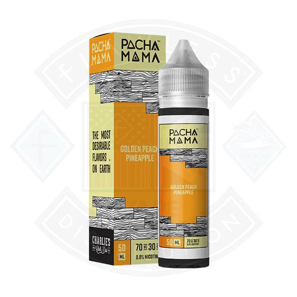 Pacha Mama Golden Peach Pineapple 0mg 50ml E-liquid - Flawless Vape Shop