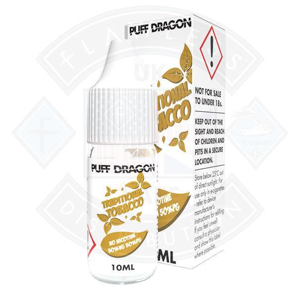 Puff Dragon Traditional Tobacco E liquid 10ml - Flawless Vape Shop