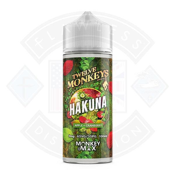 Twelve Monkeys Hakuna 0mg 100ml Shortfill - Flawless Vape Shop