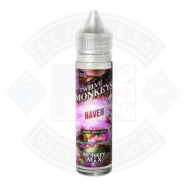 Twelve Monkeys OASIS - Haven 0mg 50ml Shortfill E liquid - Flawless Vape Shop