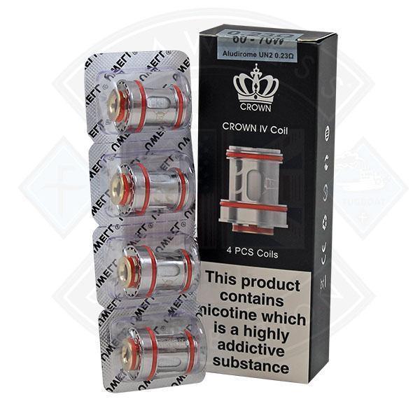 Buy Uwell Crown IV Coil 0.23Ohm Aludirone UN2 (4 Pack) | Low Prices | Free UK Delivery Buy Uwell Crown IV Coil 0.23Ohm Aludirone UN2 (4 Pack) | Low Prices | Free UK Delivery