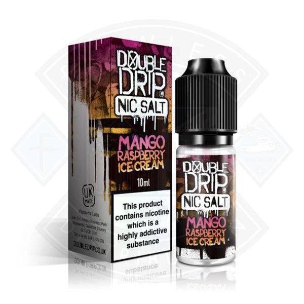 Vapouriz Double Drip Nic Salt Mango Raspberry Ice Cream 10ml E-liquid - Flawless Vape Shop
