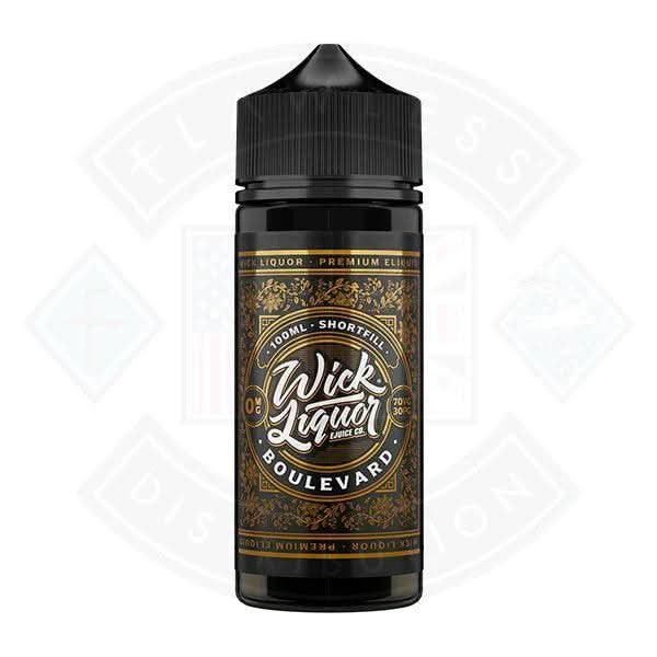 Wick Liquor Boulevard 0mg 100ml Shortfill E-liquid - Flawless Vape Shop
