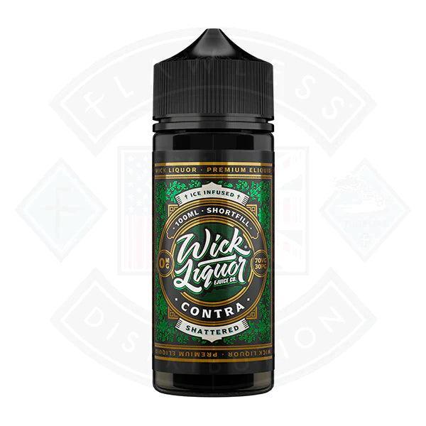 Wick Liquor Contra Shattered 0mg 100ml Shortfill E-liquid - Flawless Vape Shop