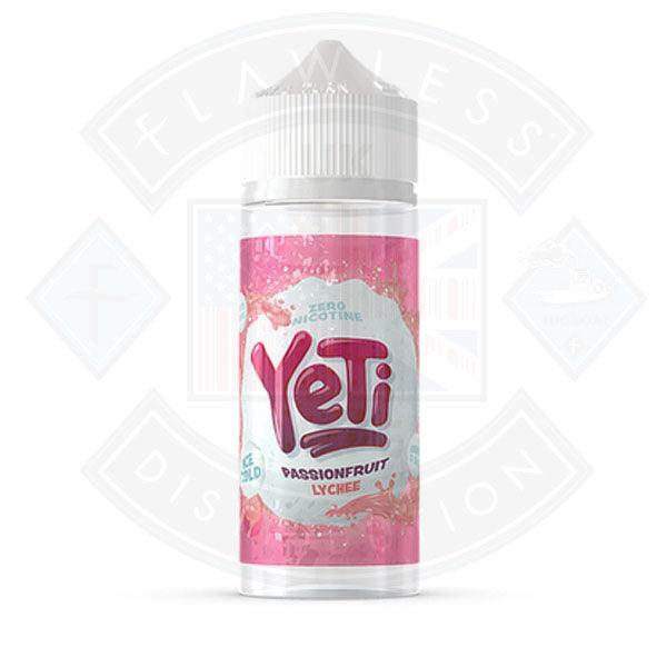 Yeti Ice Cold Passionfruit Lychee 0mg 100ml Shortfill E-Liquid - Flawless Vape Shop