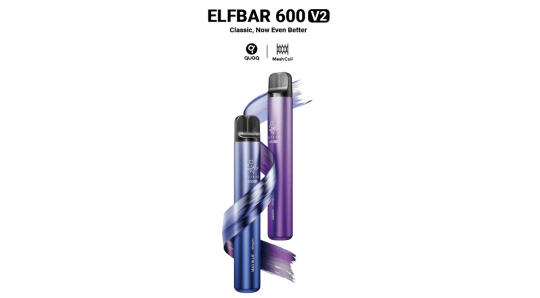 Elf Bar 600 V2 Disposable Vape with QUAQ Mesh Coil Elf Bar 600 V2 Disposable Vape with QUAQ Mesh Coil